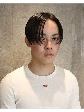 ピークアブー 原宿ハラカド(PEEK-A-BOO) メンズ、ハンサムショート、センターパート、前下がりショート