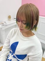 シャルティア 岩国(SHALLTIA)&nbsp;ハイトーン/デザインカラー/ミルクティーベージュ/ショート