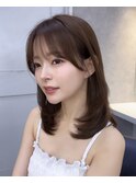 韓国レイヤー/韓国風/ボブ/髪質改善/黒髪/ブリーチなし〔池袋〕
