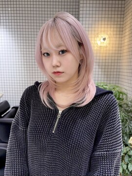 エン 栄店(enne) ココアベージュ/クラゲヘアー/ボブレイヤー/小顔/黒髪/栄