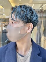 パークレーン アイス イヴェン アネックス(PARK LANE ICI yeven.anx) ブリーチマッシュショートメンズツーブロックデザインカラー