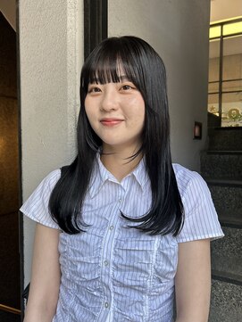 テテ ニコ(tete nico) 黒髪ロング地毛風透明感カラー