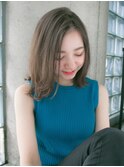 ナチュラルグレージュのメルティボブ☆relian青山