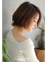 ナオシ トレス 富雄店(nao*c tres)&nbsp;【nao*c 富雄店】ゆるふわ☆大人可愛いウルフボブスタイル