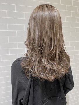 アネラヘアー(Anela hair) 大人可愛い ハイトーンハイライトカラー