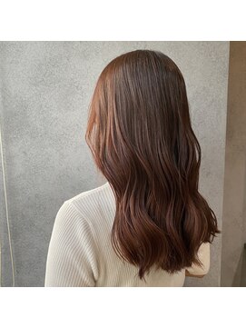 ヘアサロンM 新宿 秋っぽ暖色カラー