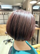 カミビト マヴィー(kamibito mavie)&nbsp;大人可愛　ナチュラル　艶感　20代３０代４０代　ピンクブラウン