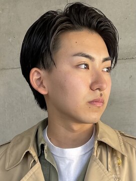 フイ 代々木(Hui) メンズ/アップバング/ツーブロックマッシュ/束感ショート/波巻き