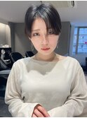 20代30代大人ガーリーショートヘアチョコレートモードショート