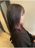 インナーカラーピンク/ベビーピンク