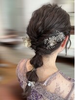 サロン ド ベルダンス(Salon de Belle danse)&nbsp;結婚式アレンジ 編みおろし ヘアアレンジ