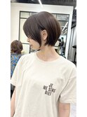 浦和ショートヘアショートカット白髪ぼかし白髪染めボブ40代50代
