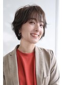 大人可愛い30代40代50代◎大人ナチュラルレイヤーショートボブ