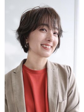 ヘアーメイクパウダー 天王寺寺田町店(Hair make powder) 大人可愛い30代40代50代◎大人ナチュラルレイヤーショートボブ