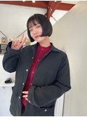リップラインのショートボブ