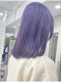 韓国カラーラベンダーブルーパープルカラーブリーチカラー原宿
