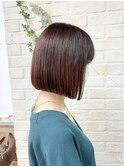 結べないあご下ボブ♪