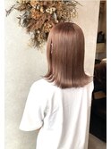 柔らかく自然発色のピンクブラウン