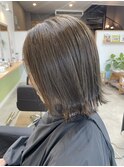 ブリーチなしくすみカラー×タッセルボブ