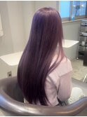 ディープパープルカラー / うる艶ストレート / 群馬太田
