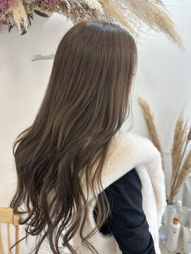 シルエット 美容室 【ブリーチなし】マロンラテカラー