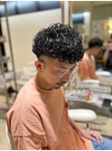 フェード x アフロ風パーマ/20代30代40代