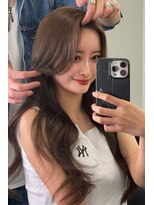 ランズ(LANDS)&nbsp;顔周りレイヤーカット 【韓国ヘア 大阪 梅田】