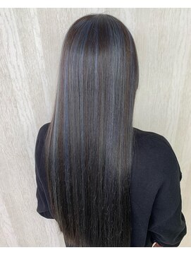 ジェンダーヘア(GENDER hair) " ハイライトデザインカラー " Navy × Black / 参