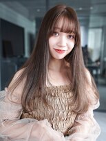アルバム 銀座(ALBUM GINZA) ロング顔周りレイヤー前髪カット_F20495