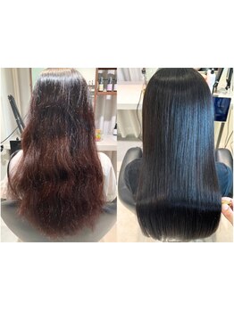 まずは髪の内部にアプローチ◎クセをキレイに整えて柔らかな美髪に！