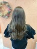 【5回目までOK！ブリーチなしで明るくしたい方】カット＋艶濃カラー ￥11900
