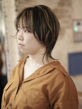 マギーヘア(magiy hair) magiy hair 【nico】ハイライトブリーチ マッシュレイヤーウルフ