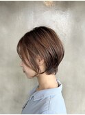 【ショートボブ/小顔ショート/耳掛けショート/stylist小林】