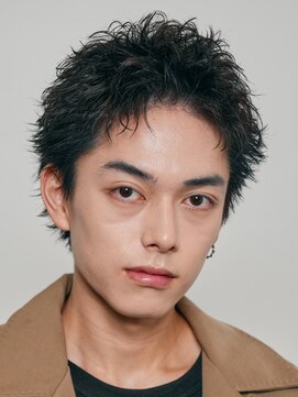 エリマ 横浜西口(elima) 横浜西口スパイキーショートアップバングツーブロック30代40代