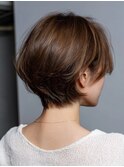 髪質改善ショートボブ×丸み立体感シルエット[岡本/摂津本山]