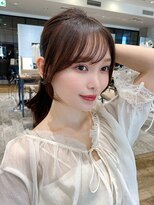 アフロート エル 錦糸町(AFLOAT L) 20代30代に人気!後れ毛がかわいい暗髪の韓国風くびれヘア