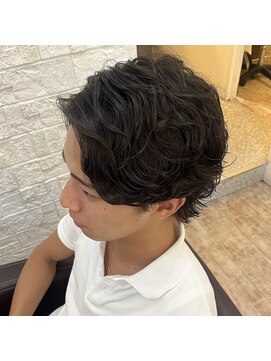 メンズ　外国人パーマ