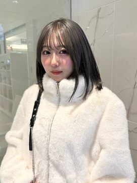 アヴァンスクロス あべのルシアス店(AVANCE.CROSS) ボブスタイル/透明感グレー