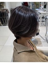 クレア 上大岡(CREA)&nbsp;白髪ぼかしハイライト縮毛矯正ダブルカラー髪質改善30代40代50代