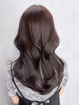 アルバム 渋谷パルコ(ALBUM) 顔周りレイヤーロング韓国ヘアココアベージュ_ba569723