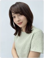 ブロッサム 東久留米店(Blossom)&nbsp;◎30代40代垢抜け大人ミディアム×顔まわりレイヤー小顔前髪