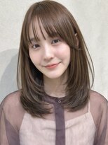 ナナローネス 渋谷(nana loness) 小顔見えミディアムレイヤー×韓国くびれヘア