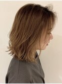 逗子葉山外ハネボブ切りっぱなしボブぱっつんボブハイトーンk33