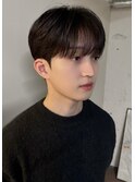 メンズヘアシースルーマッシュ韓国マッシュダウンパーマカルマ