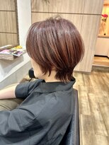 ナチュラルスポット(Natural Spot) ショートウルフ×チェリーピンク