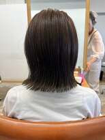 フィルム(FiLMs)&nbsp;透明感ブラウンアッシュ/切りっぱなしボブ/ミディアム