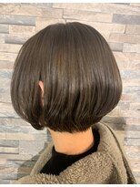 ヘアーサロン モンクール(hairsalon mon'coeur) 『 ショートボブ ☆ オリーブベージュ 赤味無しデザイン☆ 』