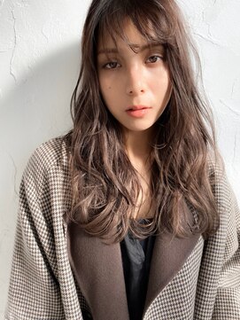 モルニ(MORNI) ショコラベージュ_マロンベージュ Aラインボブ かきあげ