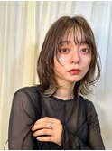 透明感ミディアムヘア