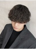 メンズ束間波巻きスパイラルパーマツイストスパイラルパーマ